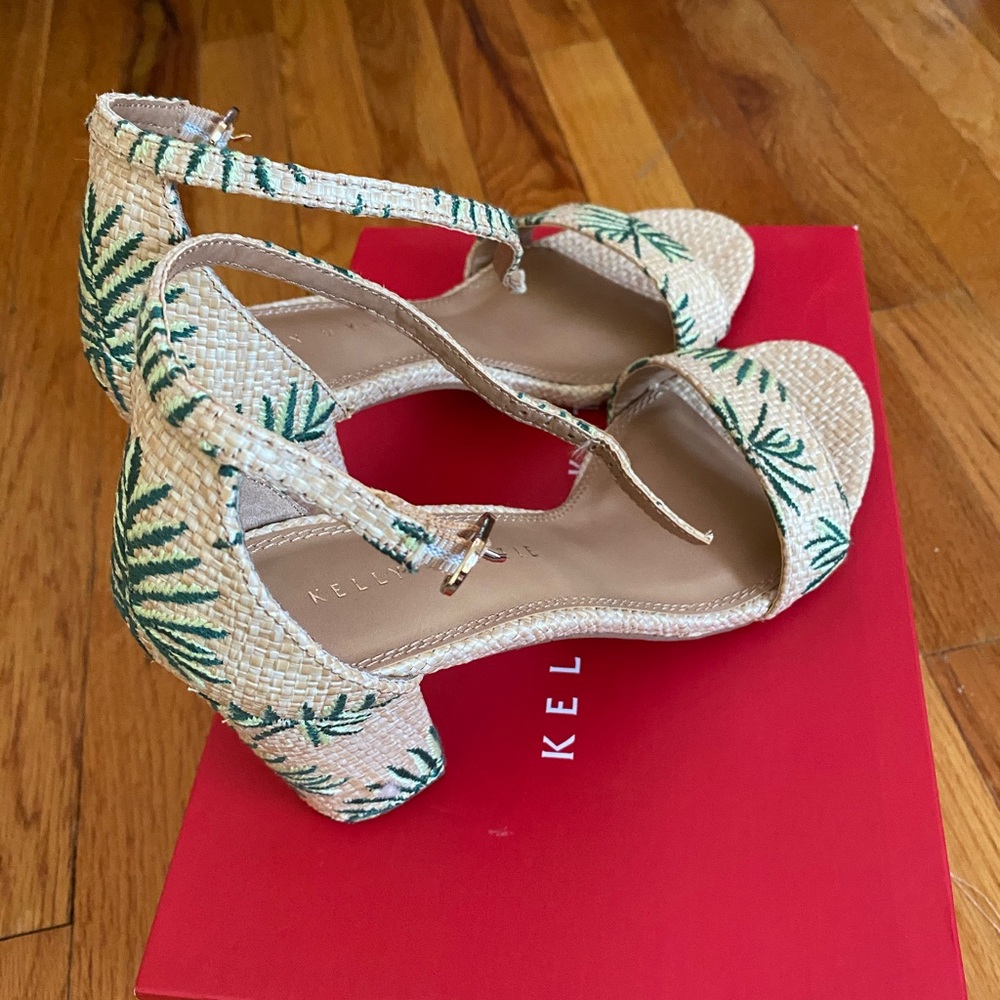 Palm Print Sandals